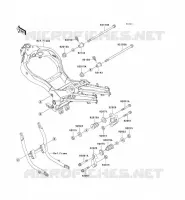 PIECE DE CADRE (COUVERTURE) pour Kawasaki ZZR1100 1995