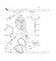 PI&Egrave;CES DE CARBURATEUR pour Kawasaki ZZR1100 1995