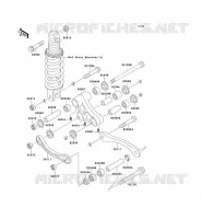 SUSPENSION ARRI&Egrave;RE pour Kawasaki ZZR1100 1995