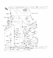 SYSTEME D'EVAPORATION CARBURANT pour Kawasaki ZZR1100 1995