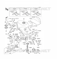 RESERVOIR CARBURANT pour Kawasaki ZZR1100 1995