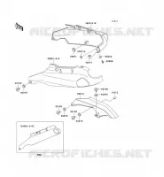 CACHE LAT&Eacute;RAL/GARDE CHAINE pour Kawasaki ZZR1100 1997