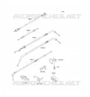 CABLES pour Kawasaki ZZR1100 1997