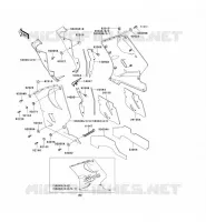 CARENAGE INFERIEUR pour Kawasaki ZZR1100 1997