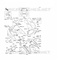 CARENAGE pour Kawasaki ZZR1100 1997