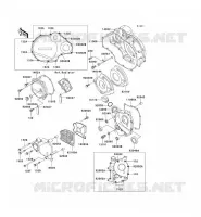COUVERCLES MOTEUR pour Kawasaki ZZR1100 1997