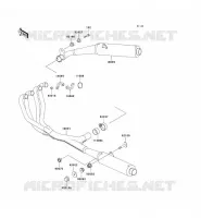 &Eacute;CHAPPEMENT pour Kawasaki ZZR1100 1997