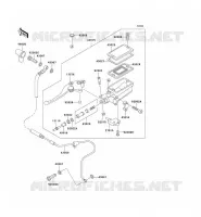 EMBRAYAGE MAITRE CYLINDRE pour Kawasaki ZZR1100 1997