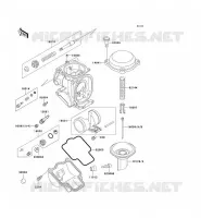 PI&Egrave;CES DE CARBURATEUR pour Kawasaki ZZR1100 1997