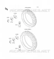 PNEUS pour Kawasaki ZZR1100 1997