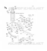 SUSPENSION ARRI&Egrave;RE pour Kawasaki ZZR1100 1997