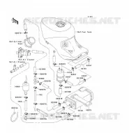 SYSTEME D'EVAPORATION CARBURANT pour Kawasaki ZZR1100 1997