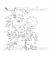 RESERVOIR CARBURANT pour Kawasaki ZZR1100 1999