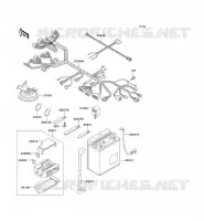 CHASSIS EQUIPMENT ELECTRIQUE pour Kawasaki GPZ1100 1998