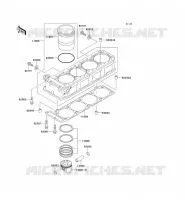 CYLINDRE/PISTON pour Kawasaki GPZ1100 1998