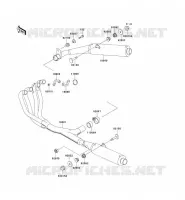 &Eacute;CHAPPEMENT pour Kawasaki GPZ1100 1998