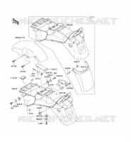 GARDE BOUE pour Kawasaki GPZ1100 1998