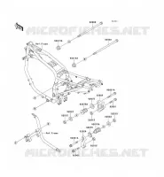 PIECE DE CADRE (COUVERTURE) pour Kawasaki GPZ1100 1998