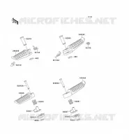 REPOSE PIED pour Kawasaki GPZ1100 1998