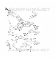 SUPPORT BATTERIE pour Kawasaki GPZ1100 1998