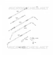 CABLES pour Kawasaki GPZ1100 1998
