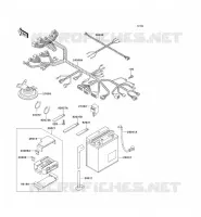 CHASSIS EQUIPMENT ELECTRIQUE pour Kawasaki GPZ1100 1998