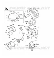 COUVERCLES MOTEUR pour Kawasaki GPZ1100 1998
