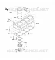 CYLINDRE/PISTON pour Kawasaki GPZ1100 1998
