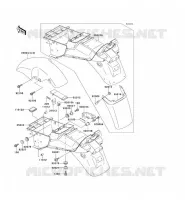 GARDE BOUE pour Kawasaki GPZ1100 1998