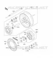 MOYEU ARRIERE pour Kawasaki GPZ1100 1998
