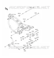 PIECE DE CADRE (COUVERTURE) pour Kawasaki GPZ1100 1998