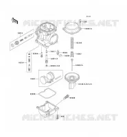 PI&Egrave;CES DE CARBURATEUR pour Kawasaki GPZ1100 1998