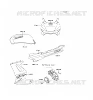 STICKER (NOIR) pour Kawasaki GPZ1100 1998