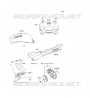 STICKER(RED)(ZX1100 E1/E2/E4) pour Kawasaki GPZ1100 1998