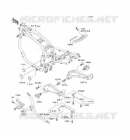 SUPPORT BATTERIE pour Kawasaki GPZ1100 1998