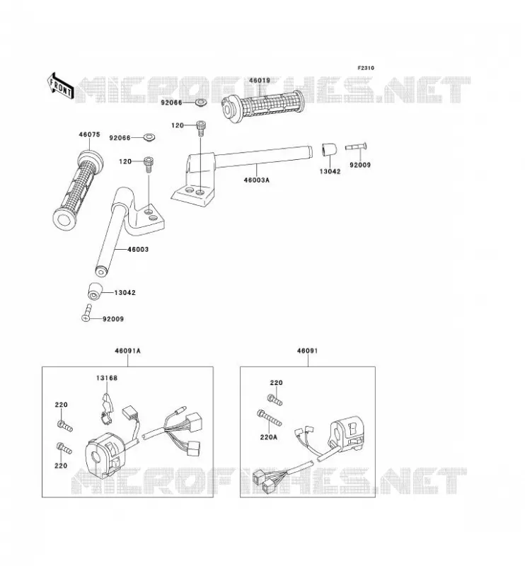 GUIDON Kawasaki MOTOS 1100 1998 GPZ1100  ZX1100-E4