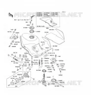 RESERVOIR CARBURANT pour Kawasaki ZZR1100 1998