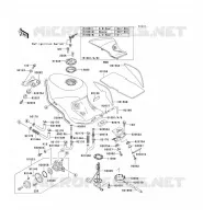 RESERVOIR CARBURANT pour Kawasaki ZZR1100 1998