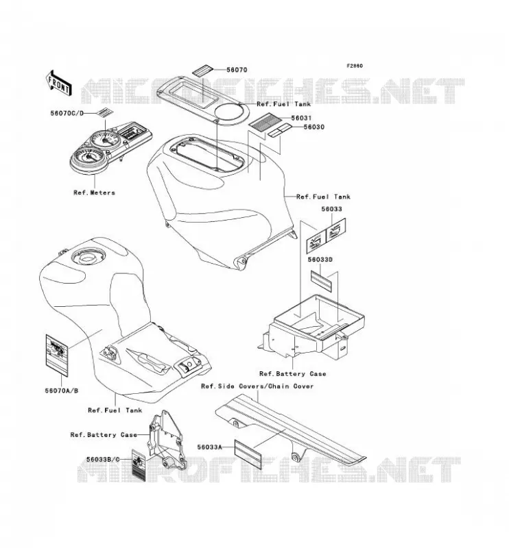 LABEL Kawasaki MOTOS 1200 2000 NINJA ZX-12R  ZX1200-A1H