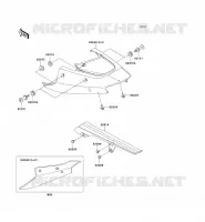 CACHE LAT&Eacute;RAL/GARDE CHAINE pour Kawasaki NINJA ZX-12R 2000