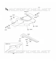 CACHE LAT&Eacute;RAL/GARDE CHAINE pour Kawasaki NINJA ZX-12R 2000
