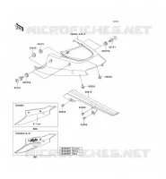 CACHE LAT&Eacute;RAL/GARDE CHAINE pour Kawasaki NINJA ZX-12R 2001