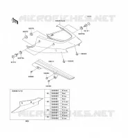 CACHE LAT&Eacute;RAL/GARDE CHAINE pour Kawasaki NINJA ZX-12R 2003