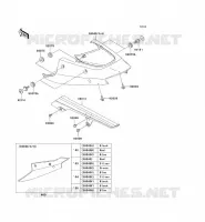 CACHE LAT&Eacute;RAL/GARDE CHAINE pour Kawasaki NINJA ZX-12R 2003