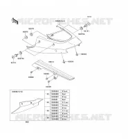 CACHE LAT&Eacute;RAL/GARDE CHAINE pour Kawasaki NINJA ZX-12R 2004
