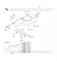 CACHE LAT&Eacute;RAL/GARDE CHAINE pour Kawasaki NINJA ZX-12R 2004