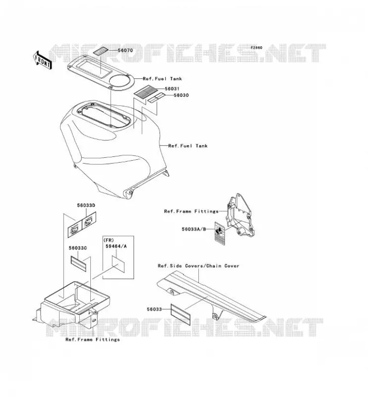 LABEL Kawasaki MOTOS 1200 2004 NINJA ZX-12R  ZX1200-B3H