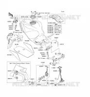 RESERVOIR CARBURANT pour Kawasaki ZZR1200 2002