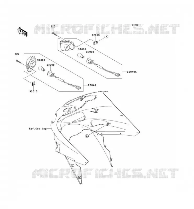 CLIGNOTANTS Kawasaki MOTOS 1200 2002 ZZR1200  ZX1200-C1H