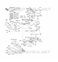 CACHE LAT&Eacute;RAL/GARDE CHAINE pour Kawasaki ZZR1200 2002